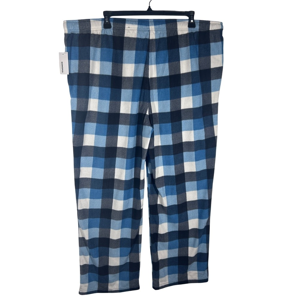 Sonoma‎ Goods For Life Fleece Plaid Pajama Pants 3XLT Mens Sleepwear NEW